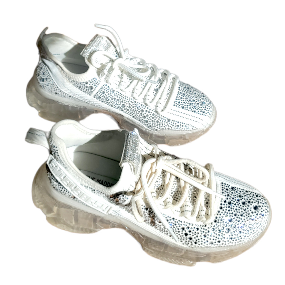 Steve Madden Maxima-R White Multi Rhinestone Y2k … - image 4